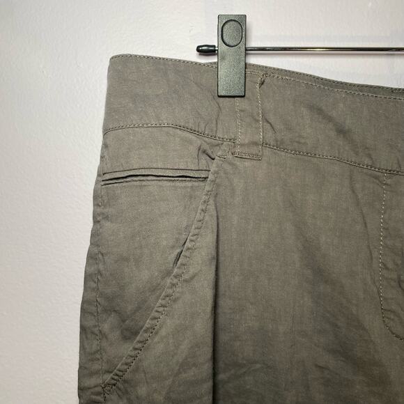 Eileen Fisher Women's size 16 Gray Lightweight Linen Blend Slacks Trousers Pants - Picture 4 of 10